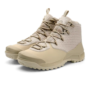 Chaussures de randonnée et de sport pour hommes DF32 Fashion, en cuir de vachette couleur kaki désert, bottines tendance, noir, vert OD, marron Coyote, personnalisables. - Product Image 3