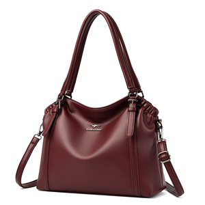 Nouveau sac bandoulière tendance grande capacité en cuir PU souple pour femme, sac à main de luxe de créateur - Product Image 3