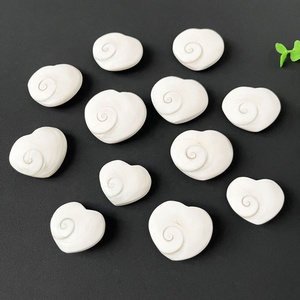 เปลือกหอยฟอสซิลหินรูปหัวใจดวงอาทิตย์เปลือกหอยฟอสซิลหัวใจสำหรับเป็นของขวัญ - Product Image 1