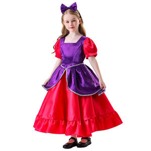 Commerce extérieur européen et américain Nouveau costume d'Halloween pour femmes Retro Palace Purple Long Princess Dress Parent-Child Performance - Product Image 4