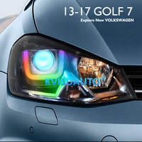 Luces de Circulación Diurna en Forma de U Fáciles de Modificar CQL, Faros Delanteros de Proyector Bi-LED, Láser G5 Liner para VW Golf 7 13-17