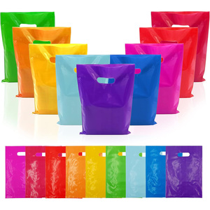 Bolsas de Plástico Brillantes de Colores con Asas Troqueladas - Product Image 1