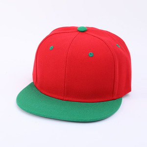 Casquette Snapback Bicolore Vierge à Visière Plate Réglable, Style Baseball Uni, Color Block, Hip Hop, pour Broderie Personnalisée - Product Image 3