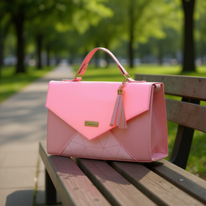 Bolso Bandolera Linda Fabia para Mujer, 21x12x6 cm, Patrón Geométrico, Microfibra, Cuero Sintético, Asa Superior, Decoración con Borlas, para Todas las Temporadas - Product Image 2