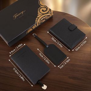 Set <span class=keywords><strong>Regalo</strong></span> Aziendale: Taccuino, Porta Passaporto e Cordino - Set Unisex di 3 Pezzi per la Festa del <span class=keywords><strong>Papà</strong></span> e San Valentino - Product Image 2