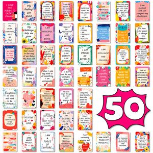 การ์ดอวยพรสร้างแรงบันดาลใจ 50 ใบ แบบเปล่า DIY โปสการ์ดสร้างสรรค์ สามารถเขียนได้ - Product Image 6