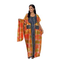 Robe d'été ample de style ethnique africain Dashiki, imprimé perlé, ornée de strass, grande taille, pour femme, collection 2026