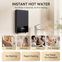 Chauffe-eau électrique instantané mural à écran tactile, chauffage rapide, certifié EMC, 6 kW, pour douches