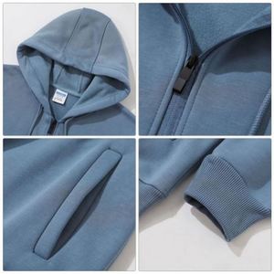 Sudaderas con Capucha Personalizadas con Bordado e Impresión de Logotipo, Sudaderas con Cierre para Hombre, Forro Polar Interior Grueso - Product Image 2