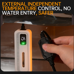 यह 25W मछली टैंक हीटर कछुए कछुए टैंक हीटिंग रॉड बाहरी मिनी एक्वेरियम हीटर नियंत्रक और डिजिटल डिस्प्ले के साथ - Product Image 4