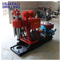 Foreuse rotative pour puits d'eau HY-500, 13,3 kW, sur chenilles, moteur diesel, profondeur max. 180 m, avec pompe et moteur, à vendre