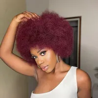 REBECCA Extensions de Cheveux Humains Afro Crépus Naturels Noirs en Vrac pour Tresses et Dreadlocks