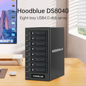 DS8040 USB4.0 dahili Metal silikon 8 diskler bellek masaüstü dolap dizisi için yeni USB4.0 SATA genişleme depolama sabit diskler - Product Image 4