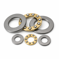 Rodamiento de Bolas de Empuje Plano F12-20, F12-20M 12x20x7mm, Rodamientos de Bolas Axiales Planos de Acero Cromado de Alta Velocidad y Alta Precisión en Miniatura