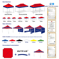 Tentes pop-up pliantes en aluminium de luxe pour salons professionnels extérieurs Marque personnalisée Vente pas chère Événements