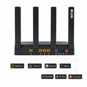 Router Gigabit XPON ONT WiFi 6 <span class=keywords><strong>AX3000</strong></span> 4GE+1POTS+1USB3.0 de Doble Banda HGU ONU GPON EPON Autoadaptable Módem de Fibra Óptica FTTH - Product Image 2