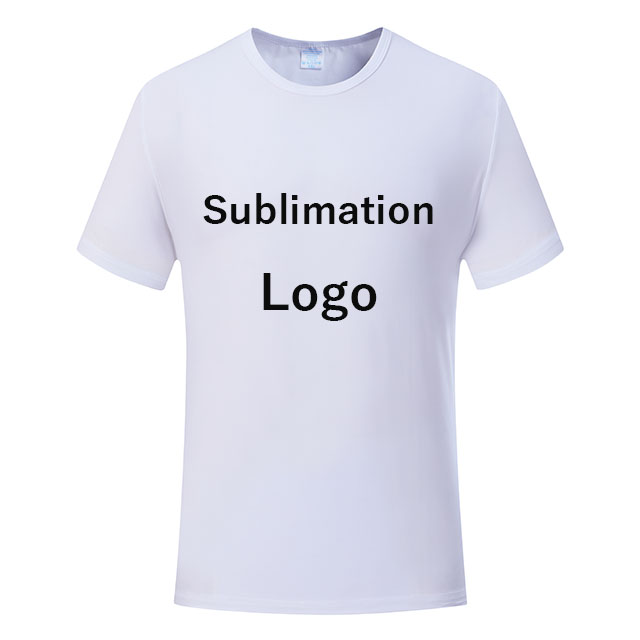 Camiseta blanca de sublimación, camisetas de algodón con 100 Impresión de logotipo, Impresión de logotipo