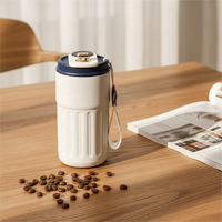 Thermos intelligent pour café, tasse, flacon, acier inoxydable 316, bouteille d'eau intelligente, filtre infuseur, affichage de la température LED, bouteille sous vide