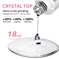 Vernis de Finition Cristal Mat Anti-Rayures Brillant Écologique Séchage Rapide pour Ongles – Huile de Finition UV Professionnelle pour Salon – Vente en Gros Usine OEM