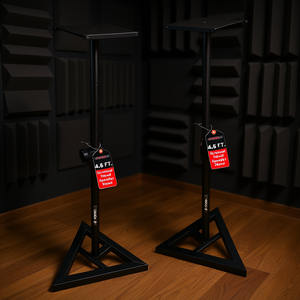S-Core <b>Speaker</b> <b>Stand</b> 4.5 Ft Adjustable Triangle Base 35mm Pole Mount Studio Monitor Support - Product Image 2