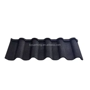 Factory Customized Stone Coated Aluminium Roofing Sheets New Roman Tile Zinc Color Stone Coated Metal Roof Tiles price