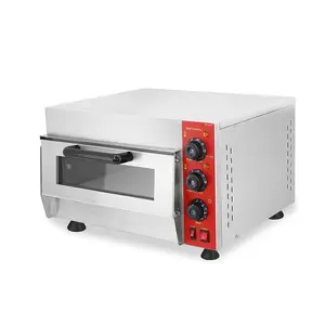 Oven Pizza rumah tangga 12 inci, Oven Pizza profesional memanggang Turbo 400 derajat logam cerdas komersial untuk memanggang rumah cepat