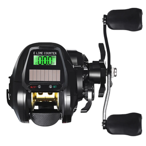 Moulinet de Pêche <span class=keywords><strong>Baitcasting</strong></span> Électronique à Affichage Numérique Solaire pour une Vitesse Variable de Précision, Anti-Corrosion, Pêche en Eau Salée et Douce - Product Image 1