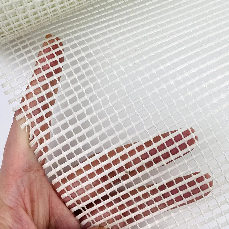 140 जीएसएम ग्लास फाइबर युक्त पतली फाइबर ग्लास सीमेंट प्रबलित पॉलिमर जाल रोल