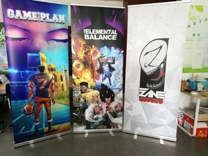 Espositore Pubblicitario <span class=keywords><strong>Verticale</strong></span> HLY di Alta Qualità in PVC e Alluminio 200x80cm, <span class=keywords><strong>Banner</strong></span> Retrattile Portatile per Interni Personalizzabile - Product Image 6