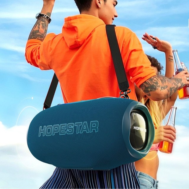 HOPESTAR H86 180W Big Power Wireless Outdoor Portable Party Blue Tooth Subwoofer BT5.3 Bass Waterproof Speaker With Microphone