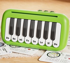 Nouveaux modèles d'instruments de percussion en gros : Jouet musical électronique en plastique à effets sonores, motif dessin animé, type piano - Product Image 3