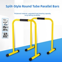 Barres parallèles doubles pliables en métal pour tractions et pompes, base antidérapante, pour entraînement à domicile et exercices variés