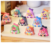 Figurines d'animaux miniatures en peluche de dessin animé pour bébé, trois lapins, vente en gros, boîte mystère, sac surprise, capsule jouet en gros