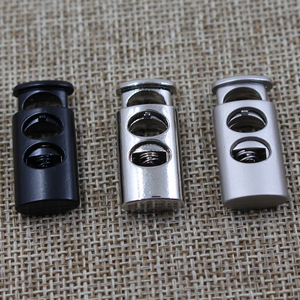 Manufacturer Custom Zinc Alloy Metal Adjustable Metal Spring Cord Lock <strong>Stopper</strong> for Clothing - Product Image 2
