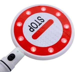 Segnale di <span class=keywords><strong>Stop</strong></span> Portatile con Freccia Luminosa a LED per Sicurezza Stradale - Product Image 5