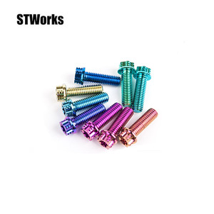 Tùy chỉnh titan đầu Thùy ốc vít/ốc vít/bu lông/Bu lông đầu lục giác với mặt bích lớn - Product Image 1