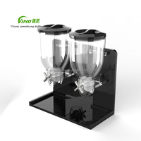 Distributeur de nourriture sèche de table moderne en gros pour OEM, conteneurs en plastique et métal en vrac pour service de banquet, présentation et stockage alimentaire