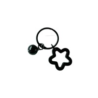Mini porte-clés étoile avec clochette, pendentif de sac DIY