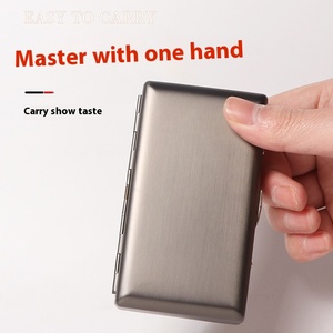 Boîte <span class=keywords><strong>à</strong></span> cigarettes portable en métal vierge de sublimation bon marché poche étendue 10cm <span class=keywords><strong>étui</strong></span> <span class=keywords><strong>à</strong></span> cigarettes pour transfert thermique impression Logo Image - Product Image 2