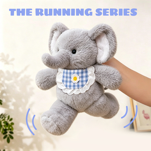 Peluche cochon rose personnalisée, série 'Running', avec pattes oscillantes et museau 3D, jouet en peluche doux pour la vente en gros, cadeau de marque OEM - Product Image 4