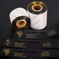 Pita Printer Barcode Perak 80mm X 300m Kompatibel untuk TSC TTP247 untuk Kertas Semi-gloss Dekorasi Buket Bunga