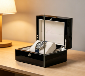 Caja de Madera Pulida de Alta Calidad para Relojes, Elegante Organizador Individual para Relojes con Cerradura, Caja de Regalo Ideal para Coleccionistas de Relojes - Product Image 4