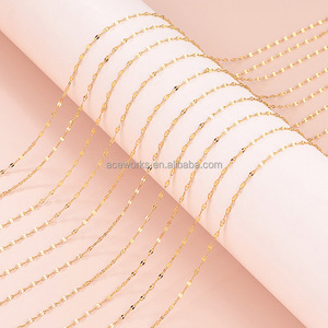 Cadena de Acero Inoxidable con Forma de Labios y Baño de Oro PVD para la Elaboración de Collares o Pulseras para Mujer - Product Image 3