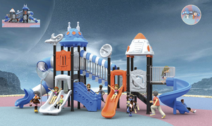 Toboggans en plastique, acier et métal PE pour enfants, équipement de jeu extérieur pour maternelle, grande capacité - Product Image 5