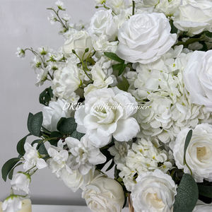 Bolas de Flores de Seda Hechas a Mano Realistas y Personalizadas, Rosas Artificiales, Centros de Mesa de Paniculata, Decoración para Mesa de Boda, Tamaños al por Mayor para el Hogar - Product Image 4