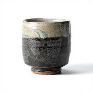 SAFA INTERNATIONAL Hand-Made Ceramic Stoneware Tea Cup Wabi-Sabi Design Matte Finish Afternoon Tea Solid Color <b>Large</b> Capacity - Product Image 1