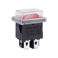 Interrupteurs à bascule étanches carrés Baokezhen 2 broches 3 broches 4 broches 6 broches 6A/10A/15A/16A 250VAC