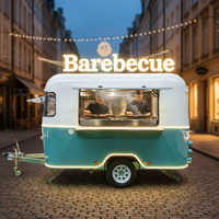 Remorque alimentaire avec équipement de cuisine complet, camion de restauration BBQ, conteneur alimentaire, chariot de restauration, remorque bar mobile avec équipement de cuisine complet