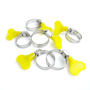 SS 304 Stainless Steel American Hose Clamps 6mm-400mm Adjustable Clip 12mm Band Width Zebra <b>Worm</b> Gear Screw Hose Clamp - Product Image 2