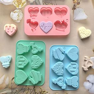 High Quality Silicone 3D Heart Mold for DIY Valentine's Day Chocolate <b>Cake</b> Soap Candle Food Grade Easy <b>Cake</b> OPP Bag Packaging - Product Image 3